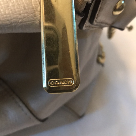 COACH Large Leather Satchel Shoulder Bag - Campbell Turnlock F25508 - Picture 8 of 11